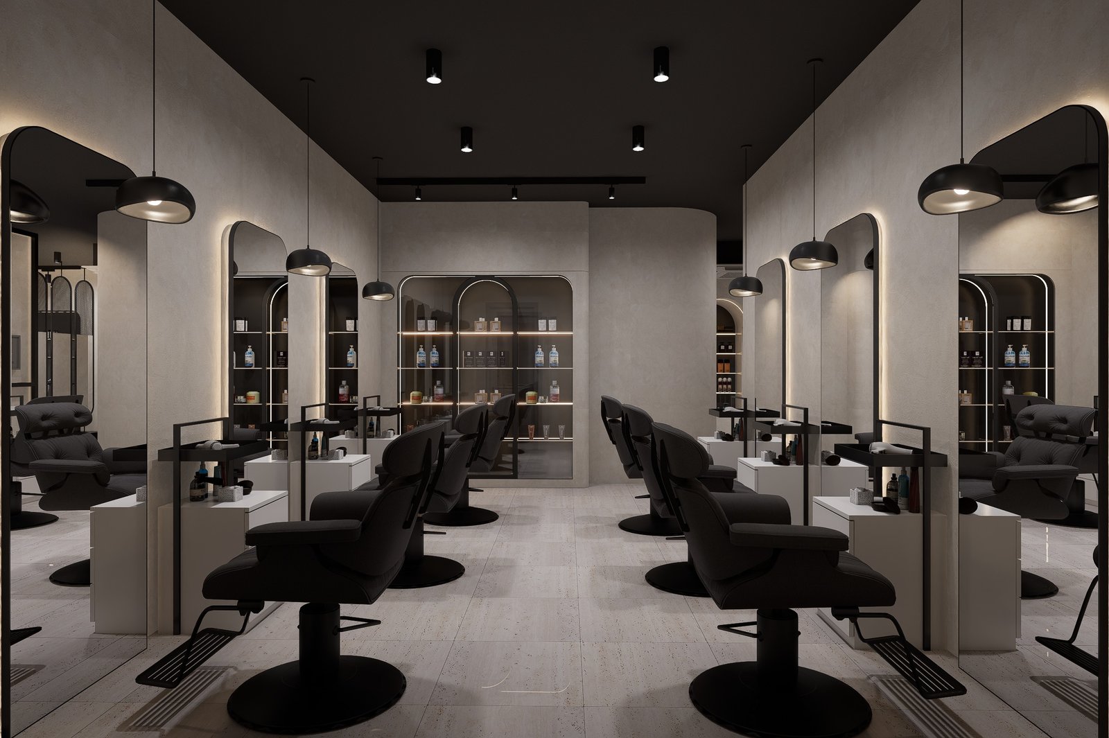BB Luxe Men's Salon Dhaka premium interior and lounge area